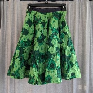 Edme & Esyllte Skirt 00 Midi Green Circle Pockets Urban Outfitters Fairy Twee